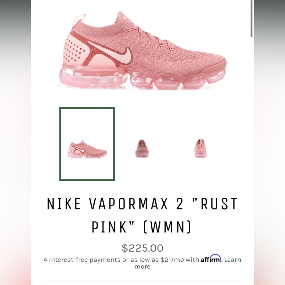 Nike Vapormax Rust Pink